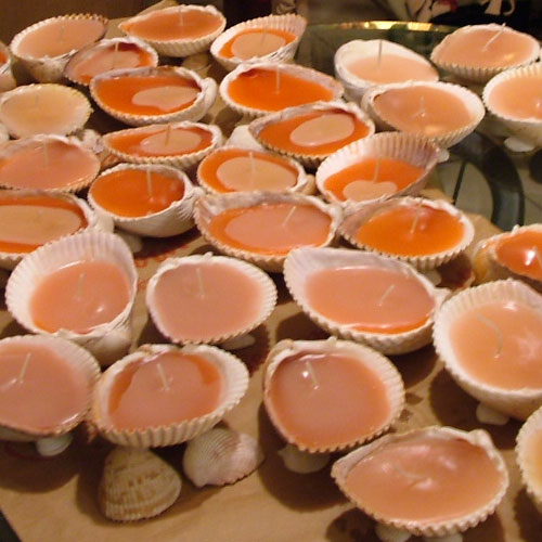 Sea Shell Candles - By: Deanna Saracki